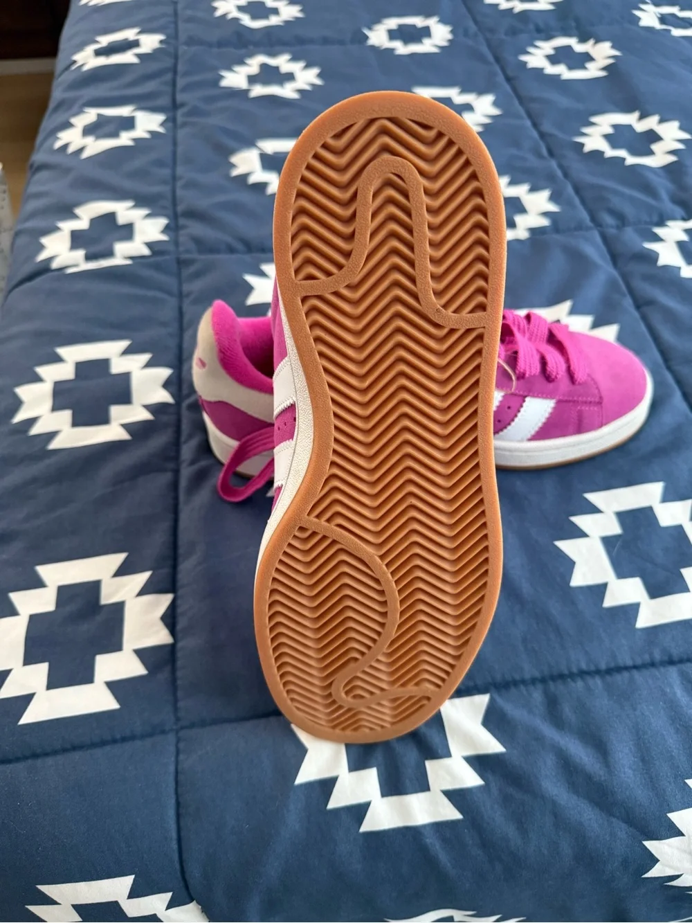 Adidas Pink Women's Casual Lace-Up Sneakers